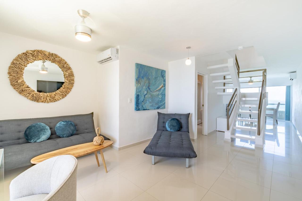 Ocean View Three Bedroom, Three Story Penthouse By The Beach Cancún Zewnętrze zdjęcie