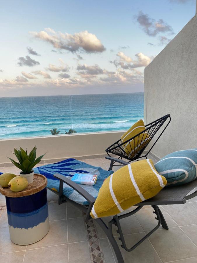 Ocean View Three Bedroom, Three Story Penthouse By The Beach Cancún Zewnętrze zdjęcie