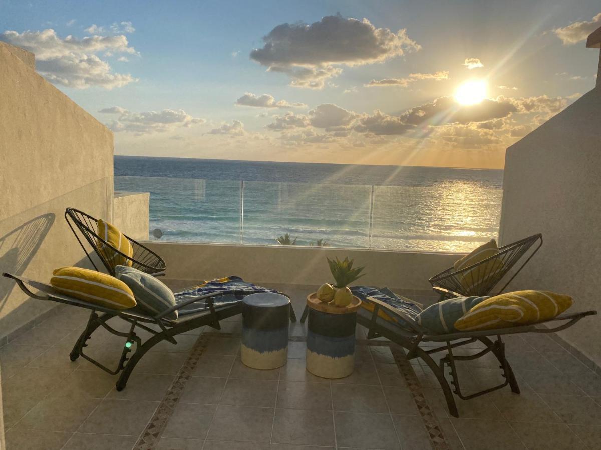 Ocean View Three Bedroom, Three Story Penthouse By The Beach Cancún Zewnętrze zdjęcie